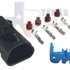 LS3 TRAPEZOID O2 SENSOR BLACK MALE 4-PIN CONNECTOR KIT